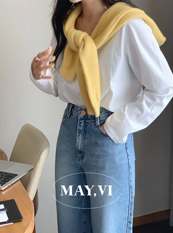 [Mayvi] U line 라이프 tee (5 color)