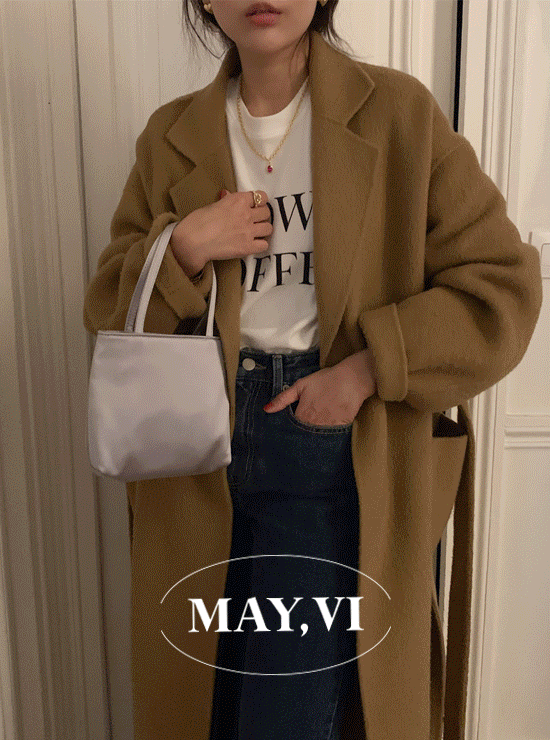 [Mayvi/handmade] 알파카 모어웜 coat (2 color), 울 50% 알파카 40%