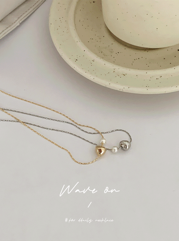 웨이브온 necklace (2 color)