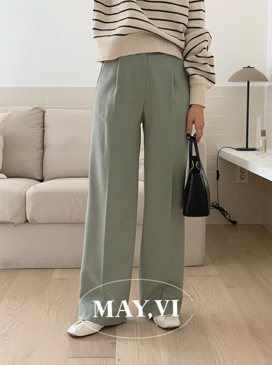 [Mayvi] 웜 아비브 slacks (4 color)