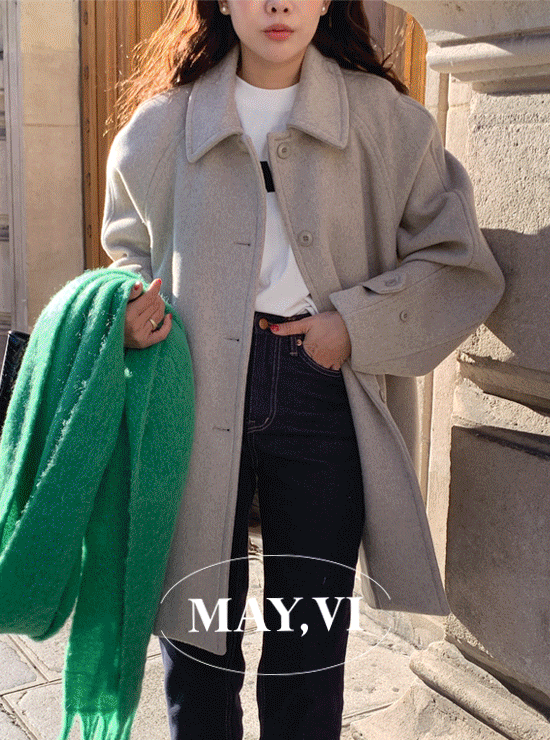 [Mayvi] Bonui wool coat (2 color), 울 70% 캐시미어10%