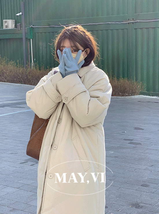 [Mayvi] 패딩 튠즈싱글 coat (2 color), 5온스