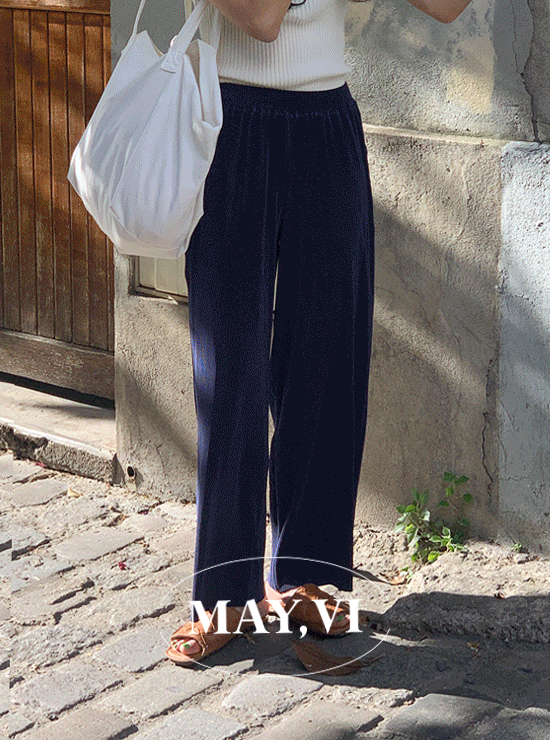 [Mayvi] Pleats cozy pants (4 color)