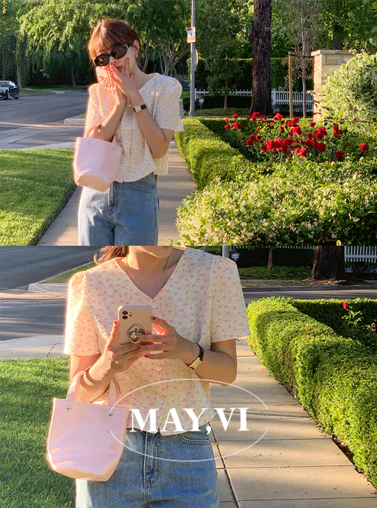 [Mayvi] Flower jenny blouse