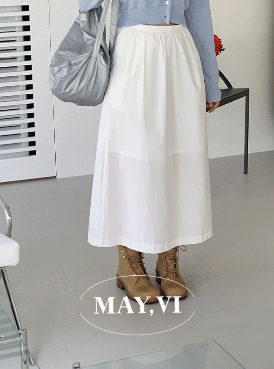 [Mayvi] Aotte white skirt