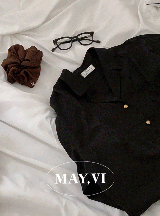 [Mayvi] Emily blouse (black)
