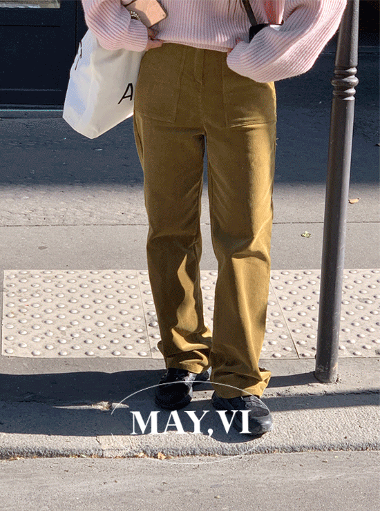 [Mayvi] Pue corduroy pants (4 color)