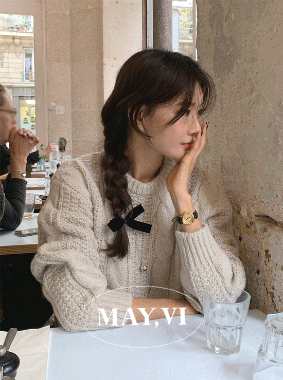 [Mayvi] Ping’s knit (3 color), 울 20%, 알파카 5%