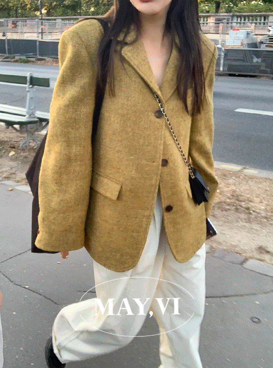 [Mayvi/limited] Mag 해리스 자켓 (2 color), 순모 100%