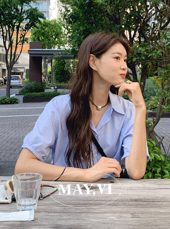 [Mayvi] Ryo 스트라이프 셔츠 (2 color)