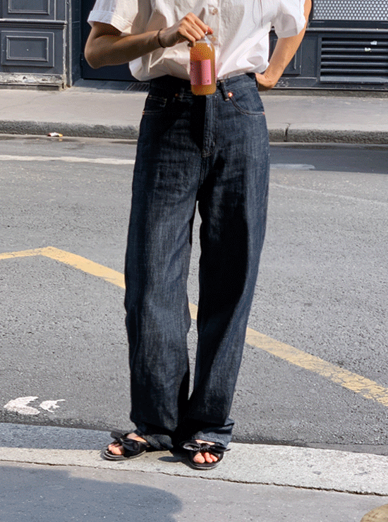 프론 데님 pants (2 color)