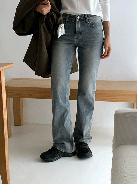 포던 부츠컷 pants (2 color)